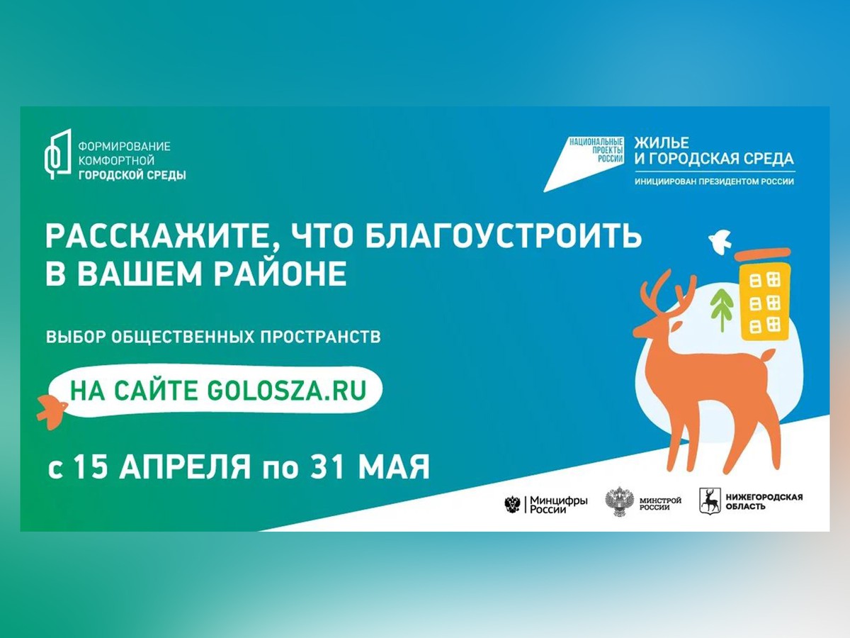 Началось голосование в рамках проекта «Формирование комфортной городской среды»