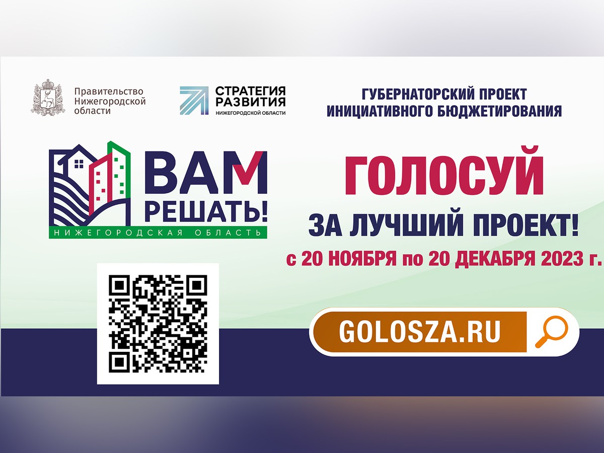 Завершается голосование за проекты «Вам решать!»