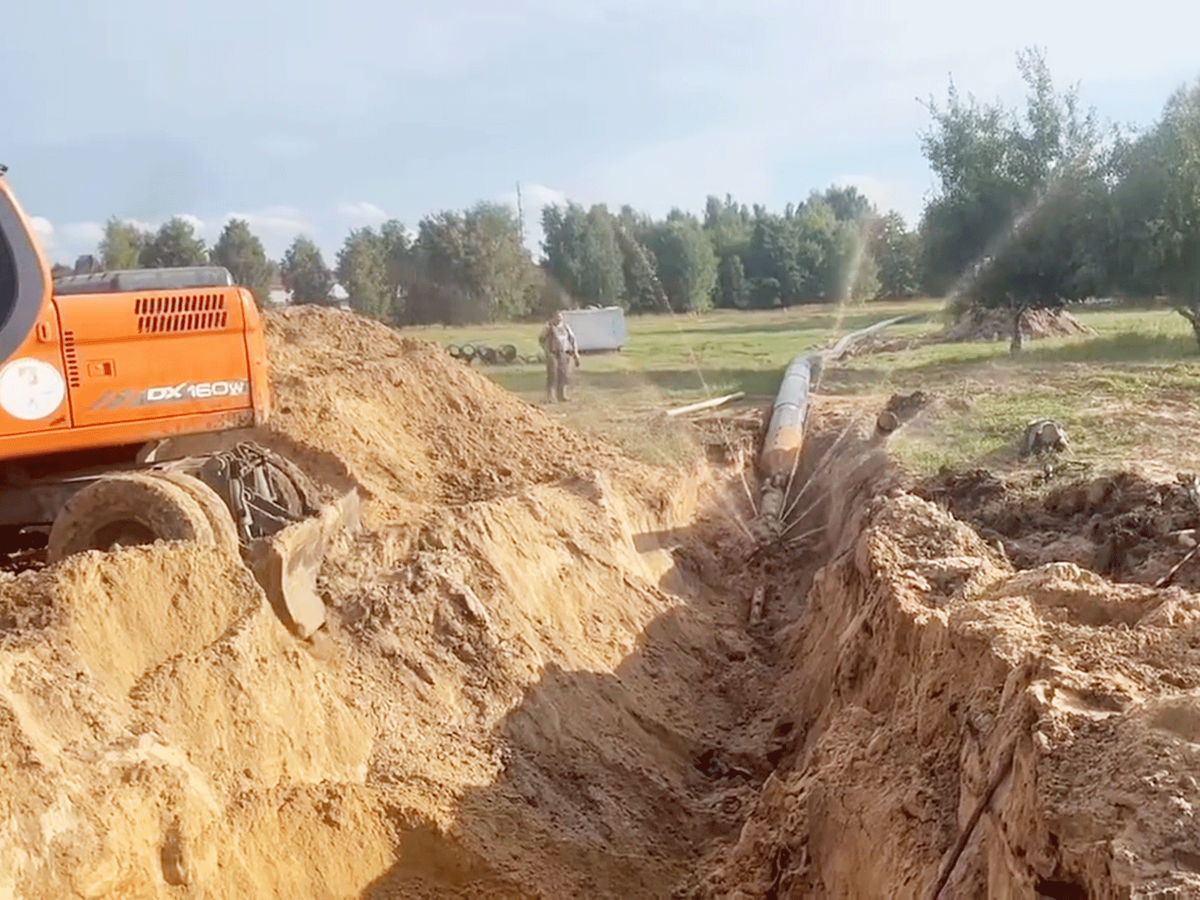 Продолжается строительство объектов системы водоотведения
