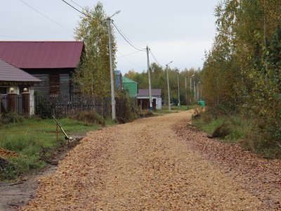 Дорогу из щебня проложили в Борковке