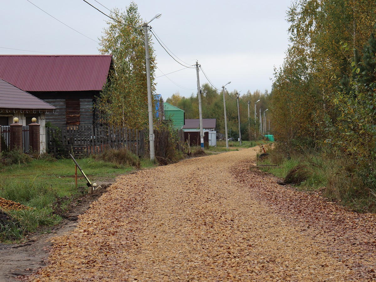 Дорогу из щебня проложили в Борковке