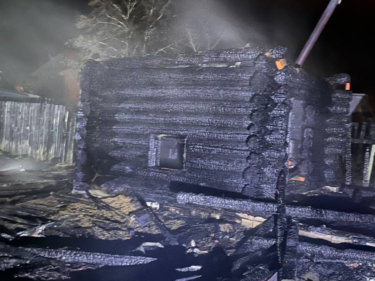 В Виле сгорела баня