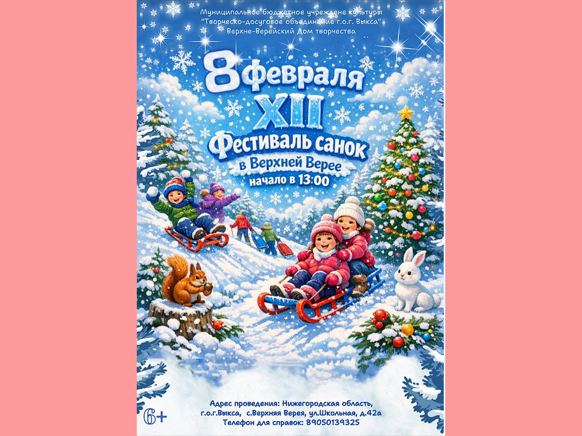 Фестиваль санок в Верхней Верее перенесён из‑за непогоды